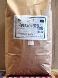 Fèves de Cacao crues Bio El Inti Variété Criollo Origine Pérou