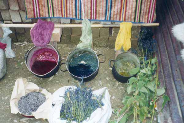 Colorants naturels extraits de plantes