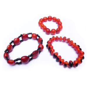 00167 - bracelets élastiques en graines huayruro
