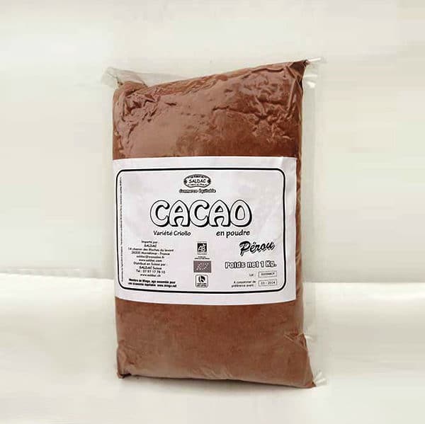 Cacao pur en poudre bio - 1kg