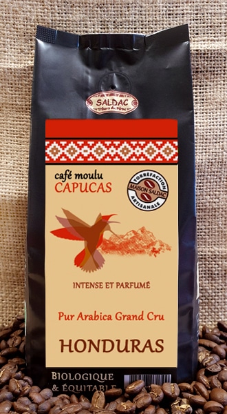 Café Capucas du Honduras - Puissant et aromatique - Paquet de 1 kg